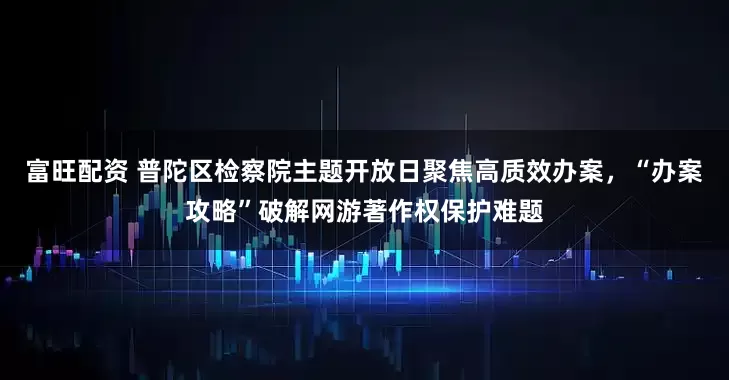 富旺配资 普陀区检察院主题开放日聚焦高质效办案，“办案攻略”破解网游著作权保护难题